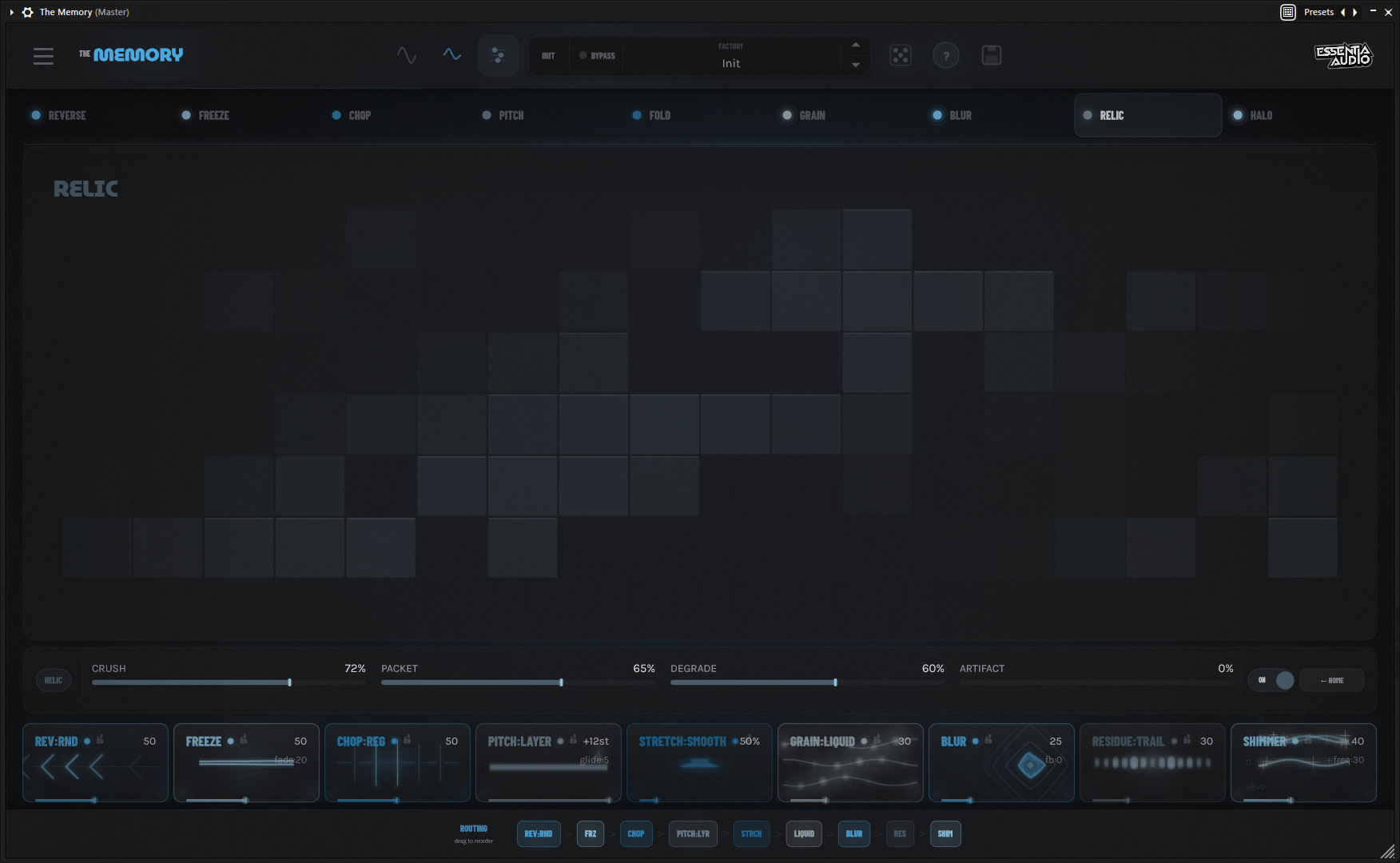 Plugin interface screenshot