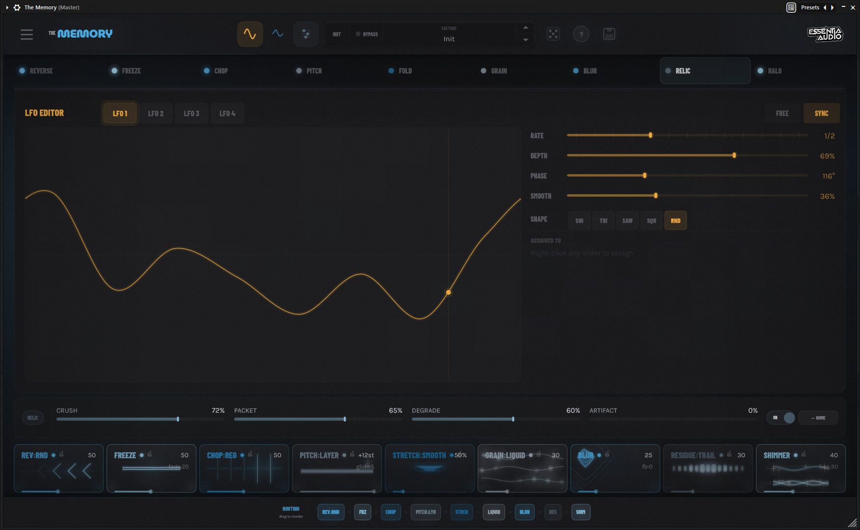 Plugin interface screenshot
